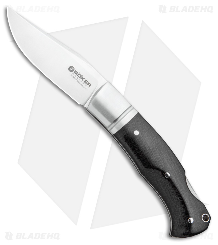 Boker Boxer Lockback Knife Black Micarta (3.1" Mirror) 111028