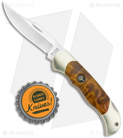 Boker Boy Scout Lockback Knife Curly Birch Handle (3.1" Satin) 117118