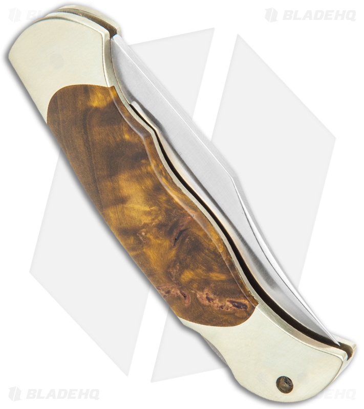 Boker Boy Scout Lockback Knife Curly Birch Handle (3.1" Satin) 117118