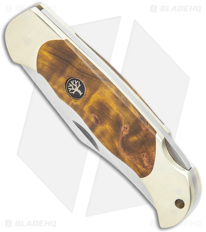 Boker Boy Scout Lockback Knife Curly Birch Handle (3.1" Satin) 117118