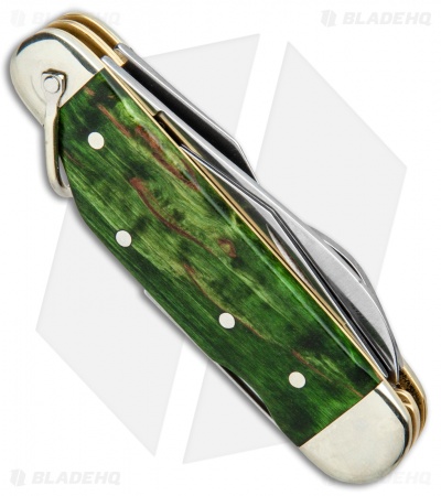Boker Camp Knife 150th Anniversary Multi-Tool (Green Curly Birch)
