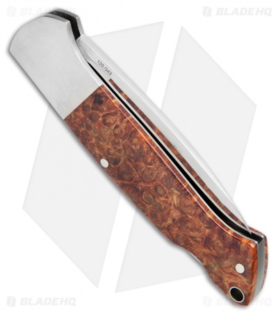 Boker Davis Classic Hunter 1674 Knife Amboina Root Wood (3.5" Satin) 110324