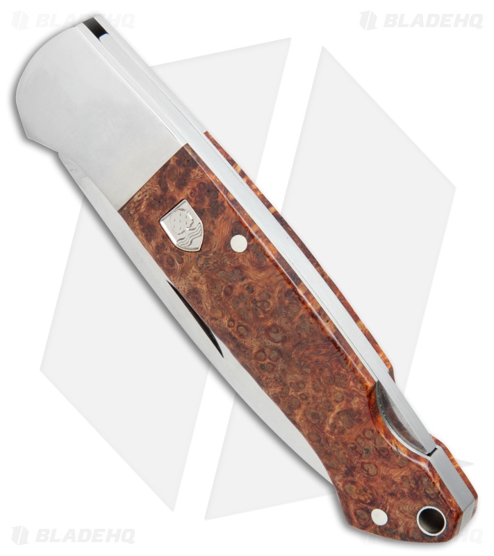 Boker Davis Classic Hunter 1674 Knife Amboina Root Wood (3.5" Satin) 110324
