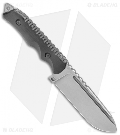 Boker Hermod 2.0 Fixed Blade Knife Black G-10 (4.5" D2 Stonewash )