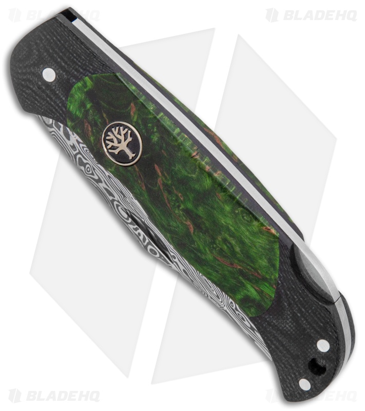 Boker Junior Scout Lightweight Damascus Green Curly Birch (2.75" Damascus)