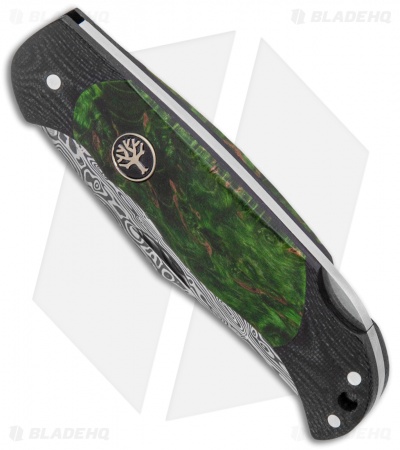 Boker Junior Scout Lightweight Damascus Green Curly Birch (2.75" Damascus)