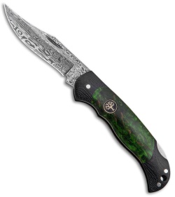 Boker Junior Scout Lightweight Damascus Green Curly Birch (2.75" Damascus)