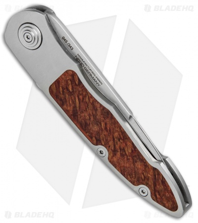 Boker Merlin 1674 Merlin Gentleman's Knife Amboina Root Wood (2.8" Satin) 111621