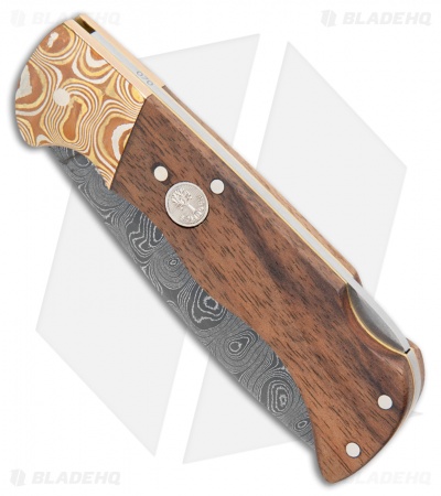 Boker Mokume Damascus Lock Back Knife Walnut (3.125" Damascus) 110166DAM