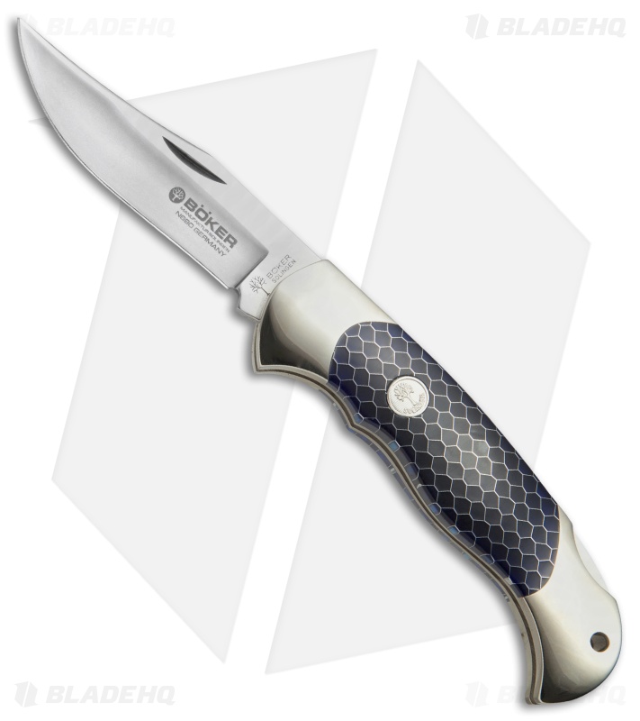 Boker Scout Lockback Knife Blue Honeycomb (3.125" Satin) 112503