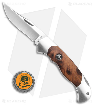 Boker Scout Lockback Pocket Knife Thuya Wood (3.125" Satin) 112002TH