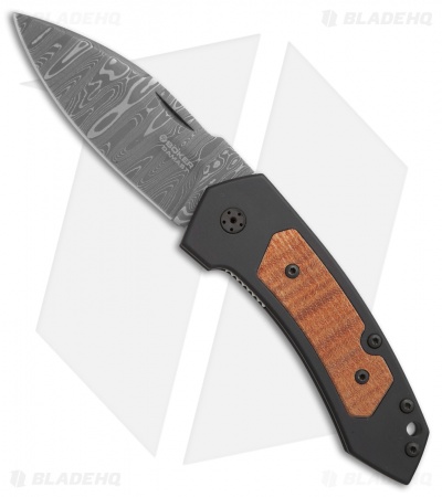 Boker Special Run Solo II Anso Folding Knife Maple (2.95" Damascus) 110634DAM