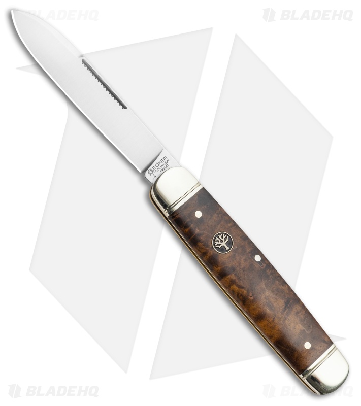Boker Cattle Knife 4.5" Pocket Knife Curly Birch