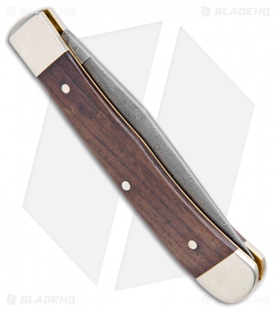 Boker Trapper 150th Anniversary Damascus Series Pocket Knife 4.125" Chestnut  