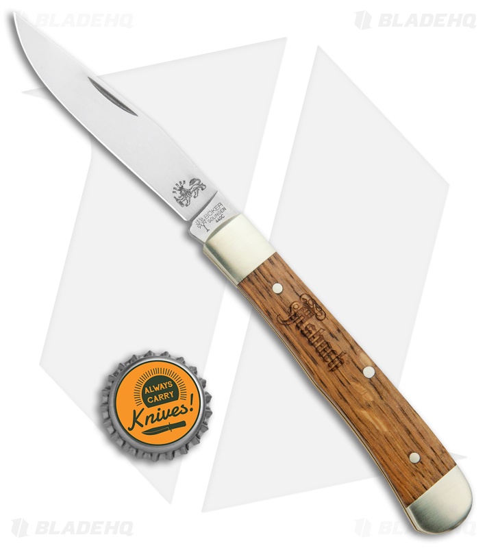 Boker Trapper Asbach Uralt Slip Joint Knife Oak Wood (3.3" Satin)