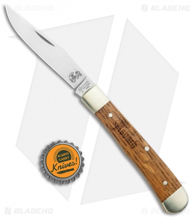 Boker Trapper Asbach Uralt Slip Joint Knife Oak Wood (3.3" Satin)