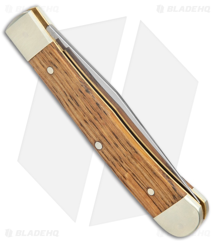 Boker Trapper Asbach Uralt Slip Joint Knife Oak Wood (3.3" Satin)