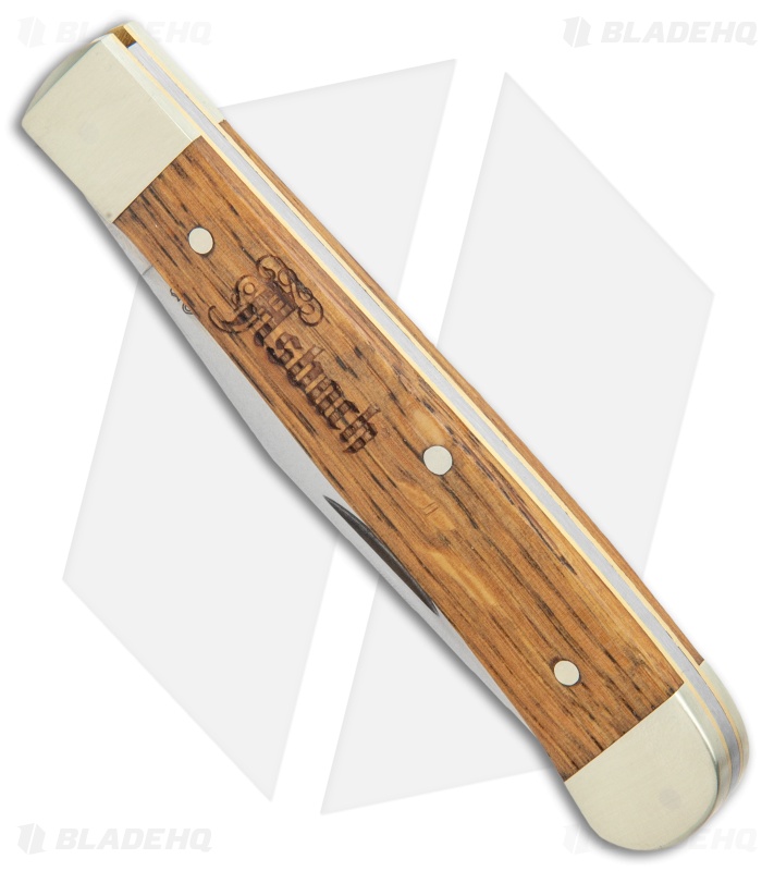 Boker Trapper Asbach Uralt Slip Joint Knife Oak Wood (3.3" Satin)