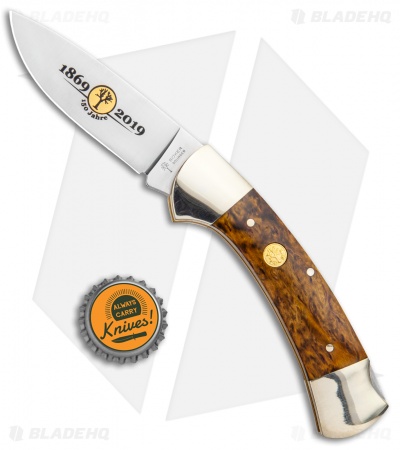 Boker 3000 150th Anniversary Edition Lockback Knife Curly Birch Wood (3.375")