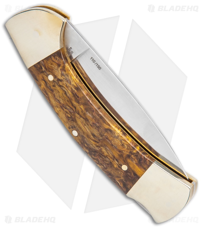 Boker 3000 150th Anniversary Edition Lockback Knife Curly Birch Wood (3.375")