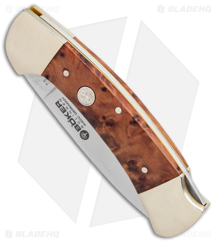 Boker Tree Brand 3000 Thuya II Lockback Knife Wood (3.375" Mirror) 112000TH