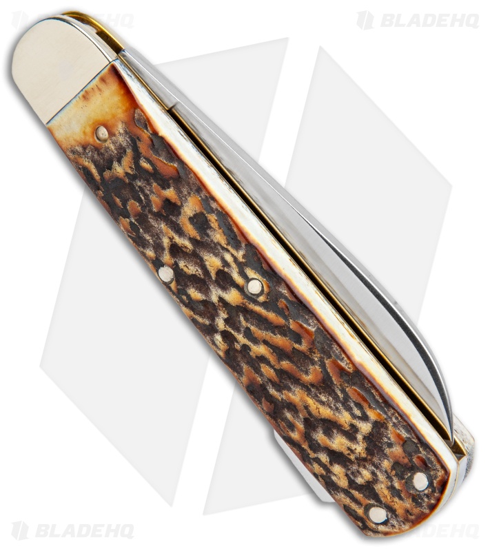 Boker Tree Brand Hunting Knife Mono Lockback Stag (3.25" Satin) 110615