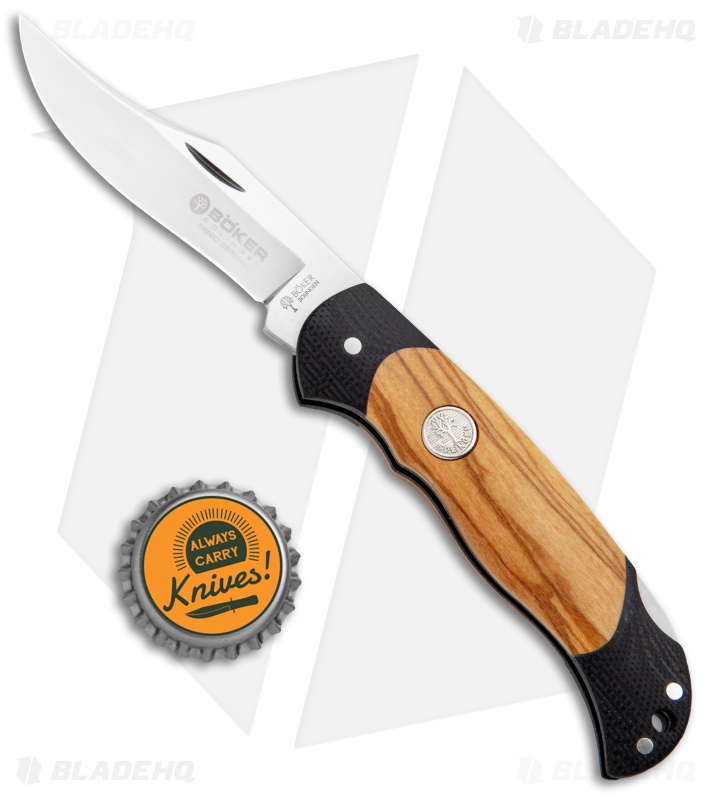 Boker Tree Jr Scout Lightweight Lockback Knife Olive (2.75" Satin) 111975