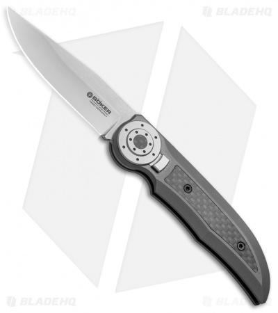 Boker Tucan Slide Lock Folding Knife Titanium/Carbon Fiber (3" Satin)