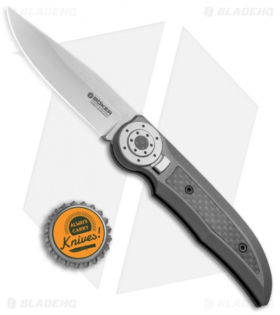 Boker Tucan Slide Lock Folding Knife Titanium/Carbon Fiber (3" Satin)