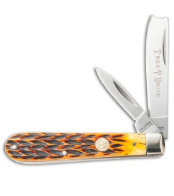 Boker Razor Jack Pocket Knife 3.125" Brown Jigged Bone Handle 110743