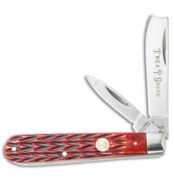 Boker Razor Jack Pocket Knife 3.125" Red Jigged Bone Handle 110744