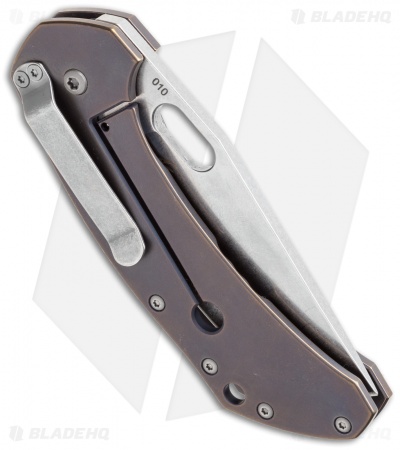 Boker Aurora Frame Lock Knife Titanium (3.25" Stonewash) 112629