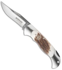 Boker Classic Pocket Knife 4" Stag Handle 112004ST