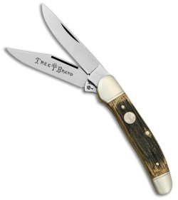 Boker Copperhead Pocket Knife 3.75" Beer Barrel Wood 112626BBL