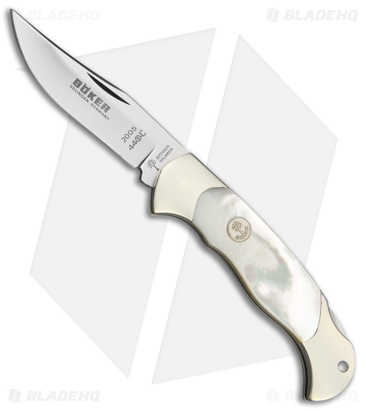 Boker Scout Lock Back Pocket Knife Mother of Pearl (3.125" Satin) 112005