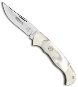 Boker Scout Lock Back Pocket Knife Mother of Pearl (3.125" Satin) 112005