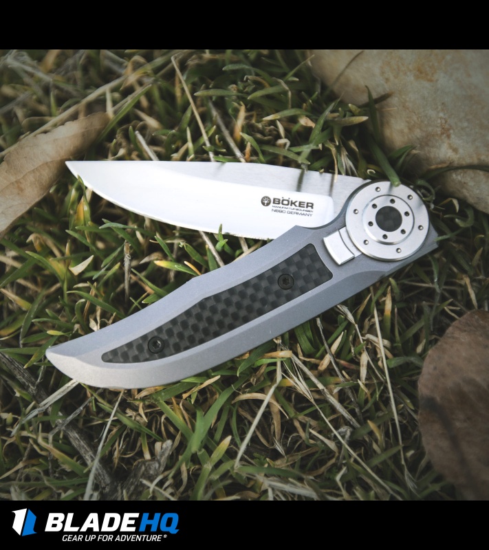 Boker Tucan Slide Lock Folding Knife Titanium/Carbon Fiber (3" Satin)