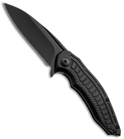 Brous Blades Bionic Flipper Knife Black Aluminum (3" Black)