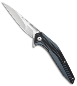 Brous Blades Hardwire Liner Lock Knife Blue/Black G-10 (4.25" Satin)