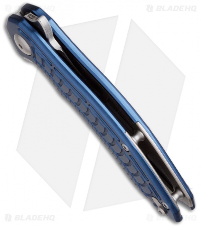 Brous Blades Bionic 2.0 Flipper Knife Blue (3" Stonewash)