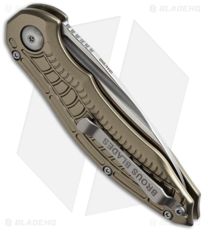 Brous Blades Bionic Automatic Knife Bronze (3" Satin)
