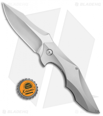 Brous Blades Snody Ante Up Frame Lock Flipper Knife Titanium (3.5" Satin)