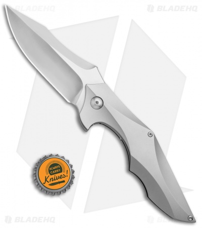 Brous Blades Snody Ante Up Frame Lock Flipper Knife Titanium (3.5" Satin)