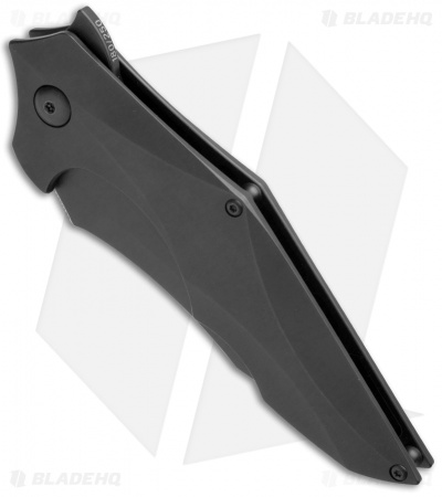 Brous Blades Snody Ante Up Frame Lock Flipper Knife Ti (3.5" Blackout)