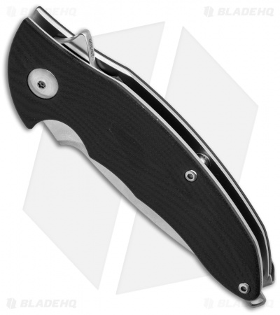 Brous Blades Caliber Flipper Knife Limited Edition Black G-10 (3" Plain) 