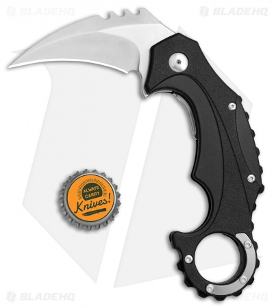 Brous Blades Import Line Enforcer Liner Lock Karambit Knife (2.5" Satin)