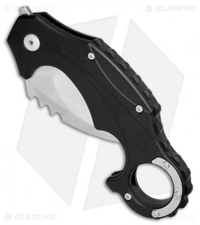 Brous Blades Import Line Enforcer Liner Lock Karambit Knife (2.5" Satin)