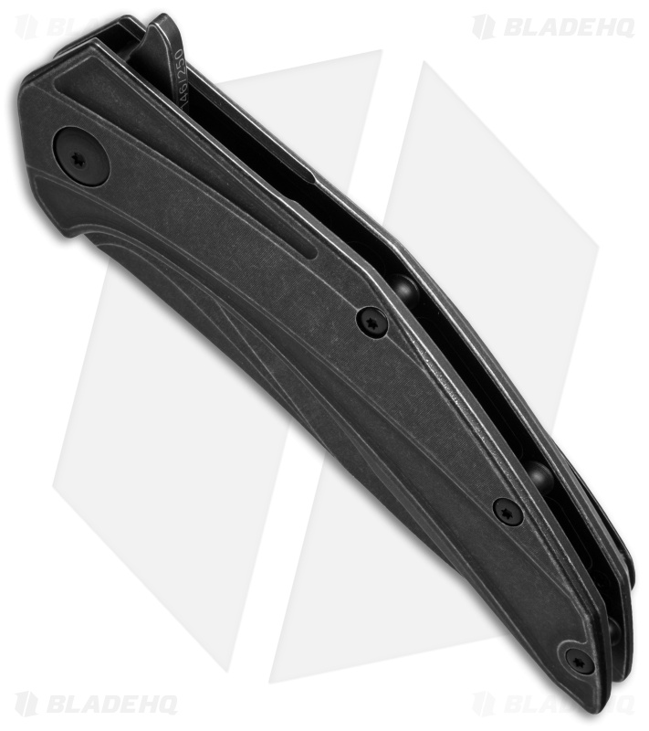Brous Blades Parallax Frame Lock Flipper Knife Acid Stonewash Ti (3.75" Acid SW)