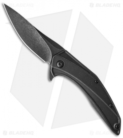 Brous Blades Parallax Frame Lock Flipper Knife Acid Stonewash Ti (3.75" Acid SW)