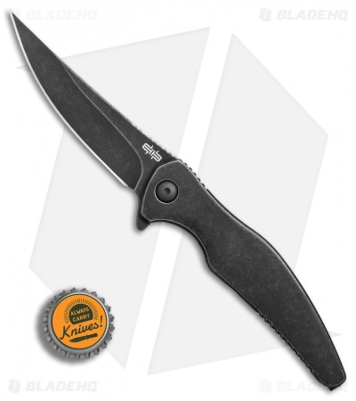 Brous Blades Sniper Flipper Frame Lock Knife (3.75" Acid Stonewash)